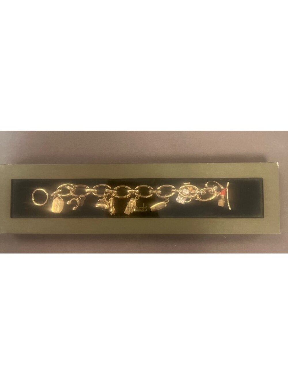 Harrods London Shop Till You Drop Charm Bracelet never worn in original box - Picture 5 of 7